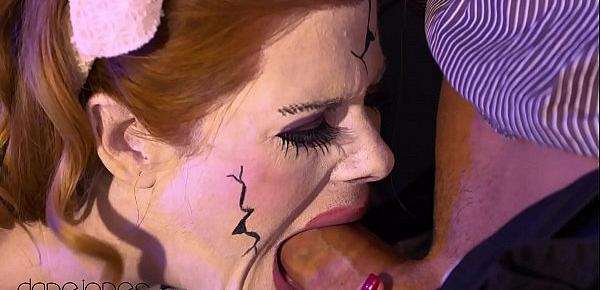  Dane Jones Haunted doll redhead craves cock in Halloween horror parody